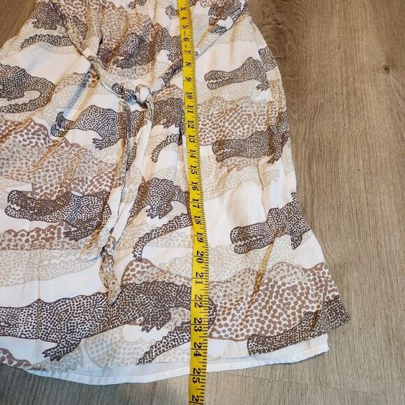 Anthropologie Porridge Getaway Printed Skirt Medium Alligator Pockets Zookeeper - Picture 7 of 7